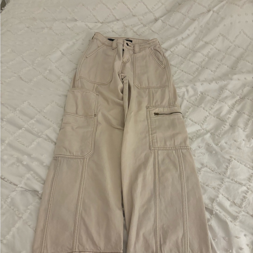 Wild Fable Women's Beige Cargo Pants